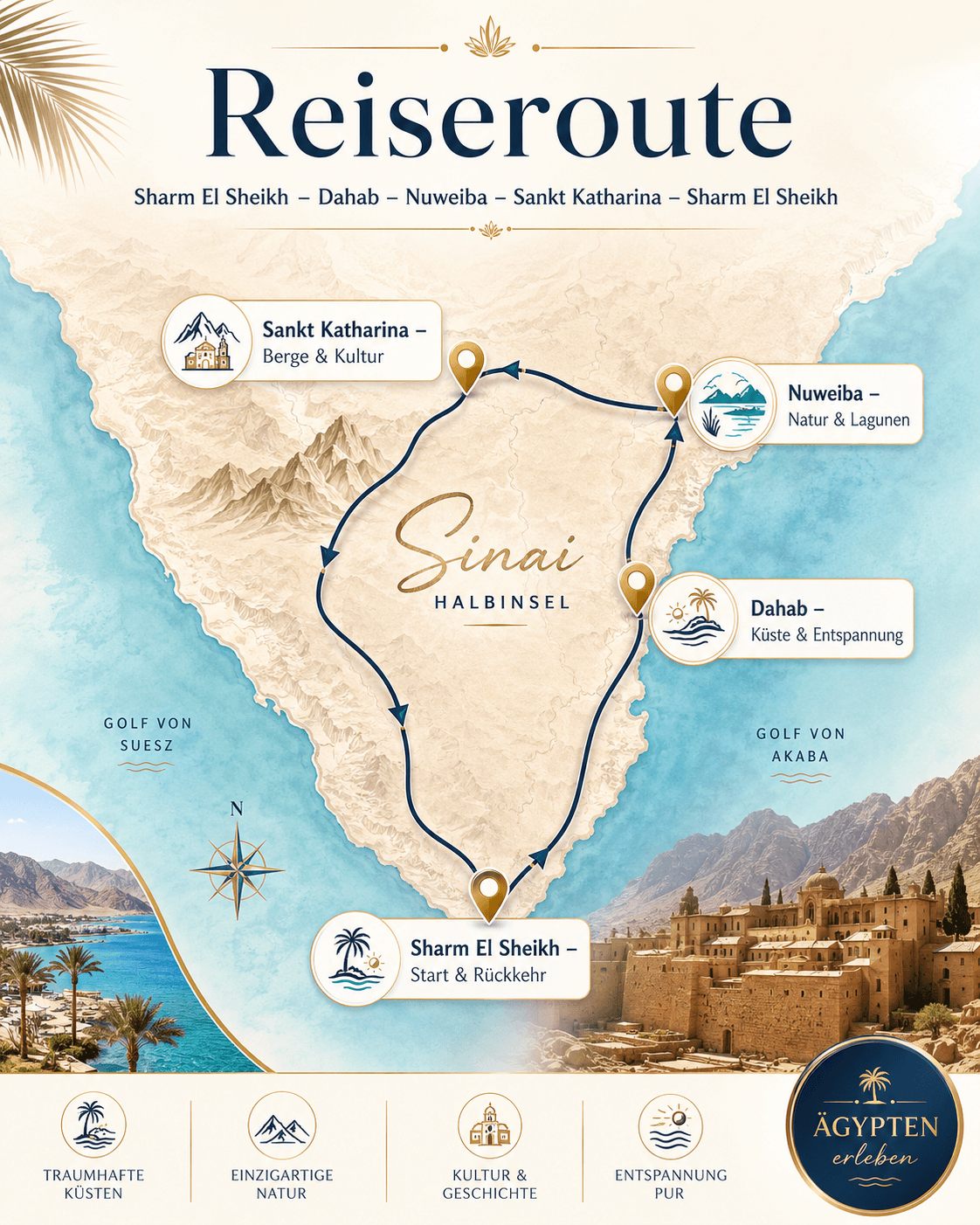 TripTreat Sinai Reiseroute